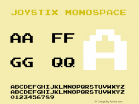Joystix Monospace 5.000 Font Sample