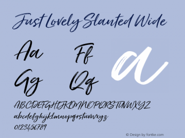 Just Lovely Slanted Wide com.myfonts.easy.nicky-laatz.just-lovely.slanted-wide.wfkit2.version.4KDS Font Sample
