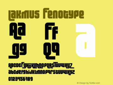 Lakmus Fenotype FENOTYPEFACES 2002图片样张