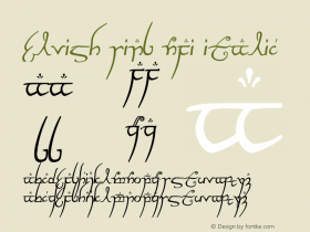 Elvish Ring NFI Italic OTF 1.000;PS 001.002;Core 1.0.29图片样张