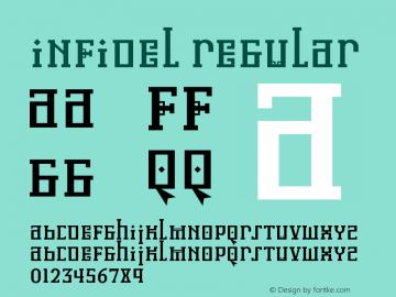 Infidel 3.000 Font Sample