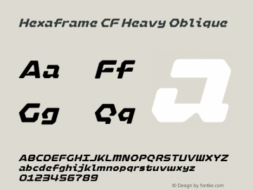Hexaframe CF Heavy Oblique 1.000图片样张