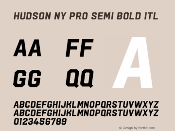 Hudson NY Pro Semi Bold Itl 1.080图片样张