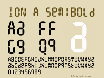 ION A SemiBold 1.000 Font Sample