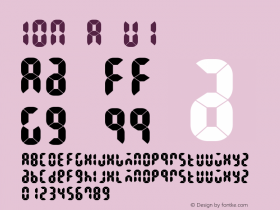 ION A U1 1.000 Font Sample