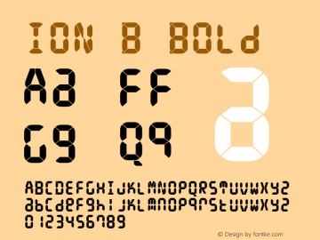 ION B Bold 1.000图片样张