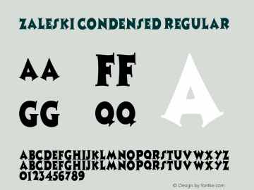 Zaleski Condensed Regular Unknown图片样张