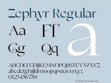 Zephyr Version 1.014;Fontself Maker 3.5.1图片样张