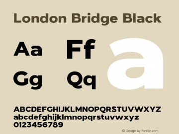 LondonBridge-Black Version 1.000图片样张