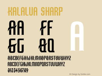 Kalalua Sharp 1.00 June 20, 2017, initial release图片样张