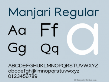 Manjari Regular Version 1.710 Font Sample