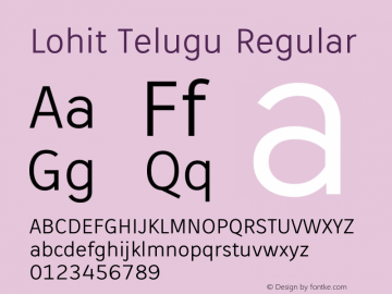 Lohit Telugu Version 2.5.5图片样张