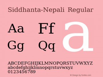 Siddhanta-Nepali Version 1.000 2011 initial release图片样张