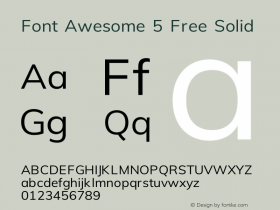 Font Awesome 5 Free Solid 331.523 (Font Awesome version: 5.15.3)图片样张