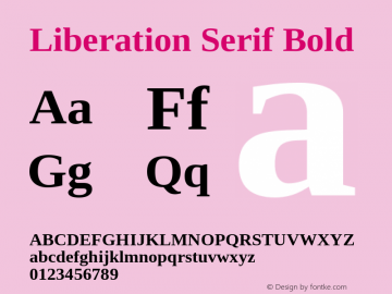 Liberation Serif Bold Version 2.1.3图片样张