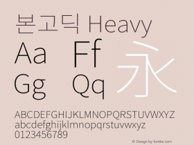 본고딕 Heavy 图片样张