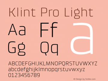 Klint Pro Light Version 1.00图片样张