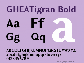GHEATigran-Bold 1.006图片样张