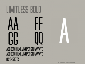 Limitless Bold 1.000 Font Sample