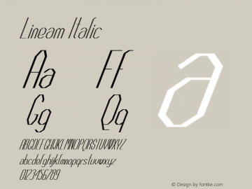 Lineam Italic 1.000图片样张