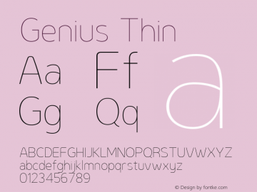 Genius Thin 1.000;com.myfonts.easy.ceyhun-birinci.genius.thin.wfkit2.version.42hB图片样张