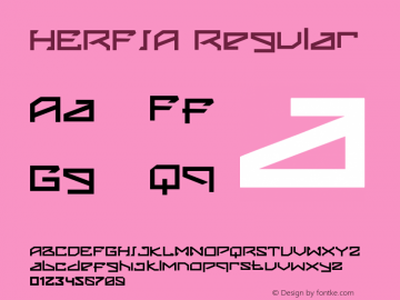 HERFIA Version 1.00;April 7, 2021;FontCreator 13.0.0.2683 32-bit Font Sample
