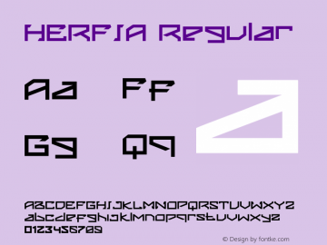 HERFIA Version 1.00;April 7, 2021;FontCreator 13.0.0.2683 32-bit Font Sample