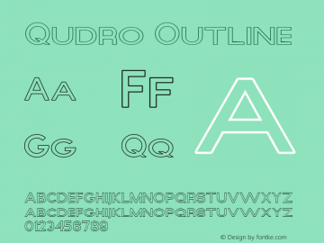 Qudro Outline Version 1.000图片样张