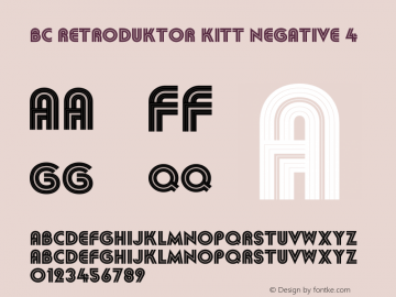 BCRetroduktorKITT-Negative4 Version 1.000 | w-rip DC20200920 Font Sample