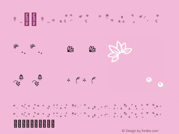 P22 Posies Flowers Version 1.000;hotconv 1.0.109;makeotfexe 2.5.65596图片样张