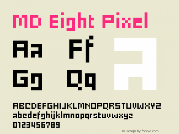 MD Eight Pixel Regular Version 1.000 | wf-rip DC20200220图片样张