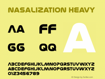 NasalizationHv-Regular Version 4.001图片样张