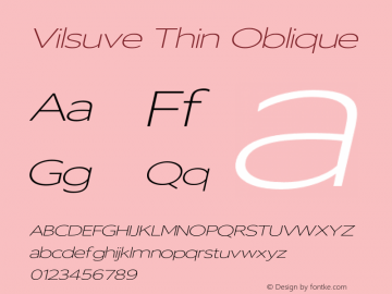 Vilsuve Thin Oblique Version 1.000图片样张