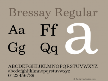 Bressay Regular Version 2.000图片样张