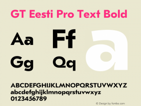 GT Eesti Pro Text Bold Version 1.003图片样张