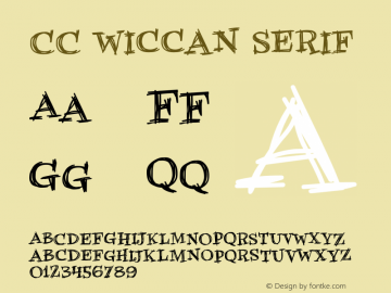 CCWiccanSerif Version 2.000 | wf-rip DC20201010 Font Sample