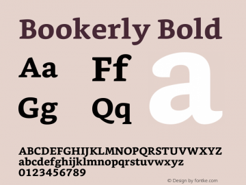 Bookerly Bold Version 1.301图片样张