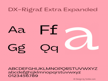 DXRigraf-ExtraExpanded Version 1.000图片样张