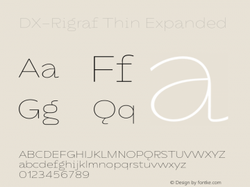 DXRigraf-ThinExpanded Version 1.000图片样张