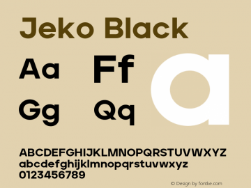 Jeko Black Version 1.003;hotconv 1.0.109;makeotfexe 2.5.65596图片样张