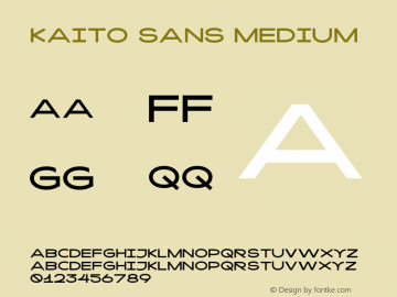Kaito Sans Expanded Version 1.000;hotconv 1.0.109;makeotfexe 2.5.65596 Font Sample