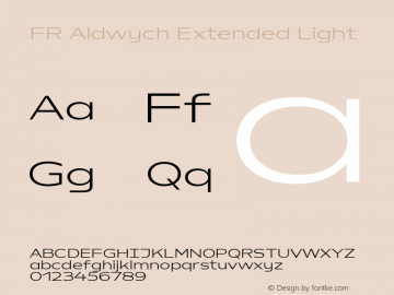 FR Aldwych Extended Light Version 1.000图片样张