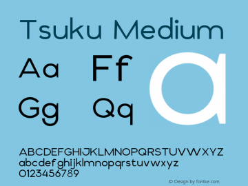 Tsuku Medium Version 1.000图片样张