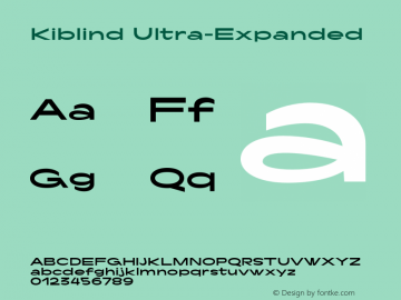 Kiblind Ultra-Expanded Version 1.200;hotconv 1.0.109;makeotfexe 2.5.65596图片样张