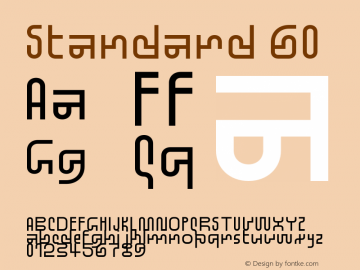 Standard 60 Version 1.000;hotconv 1.0.109;makeotfexe 2.5.65596 Font Sample