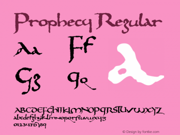 Prophecy Regular 001.000图片样张