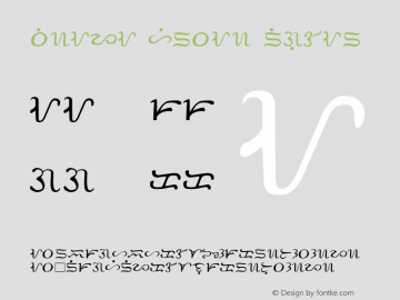 Bisaya Hervas Regular 01/18/03 Font Sample