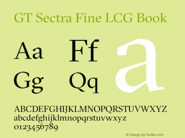 GT Sectra Fine LCG Book Version 4.000图片样张