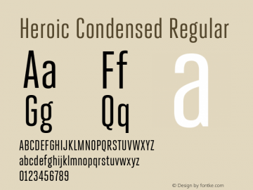 HeroicCondensed-Regular Version 1.000图片样张