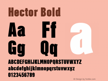 Hector Bold 001.000 Font Sample